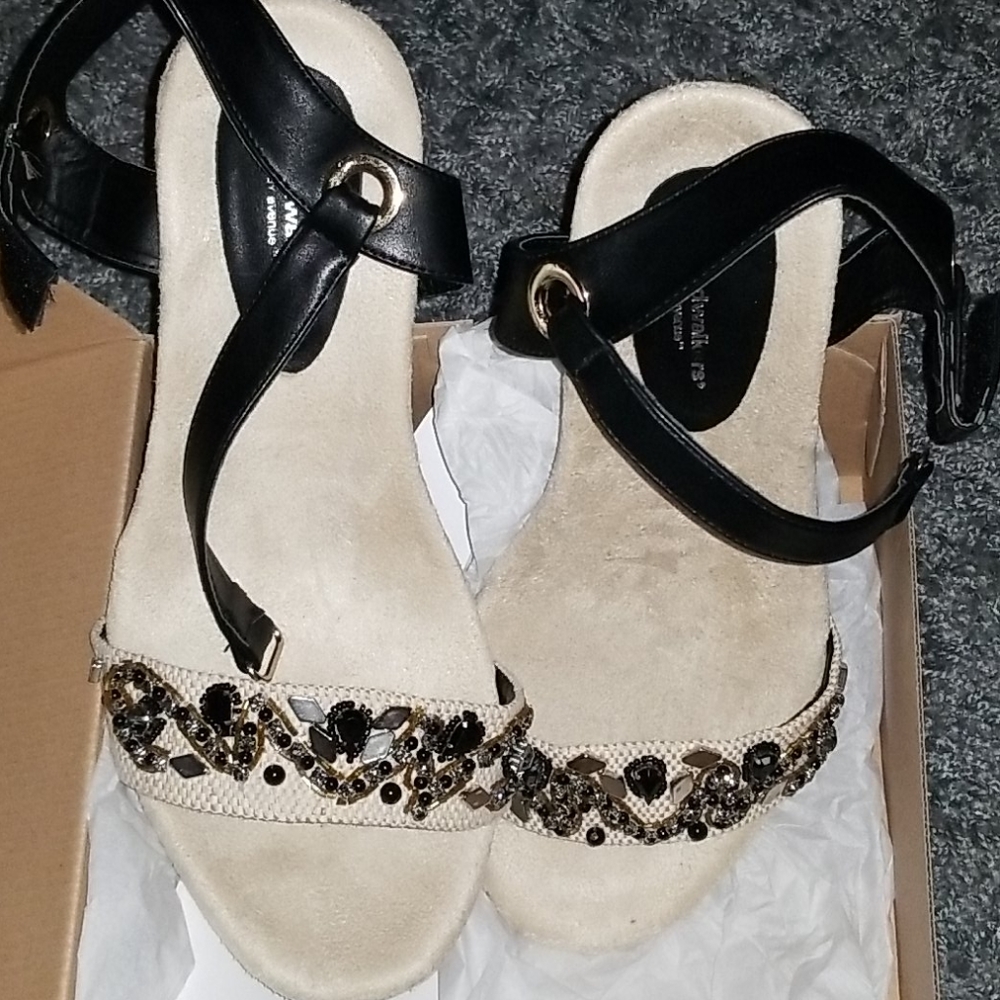 Jeweled Cloudwalker wedged heel by Avenue